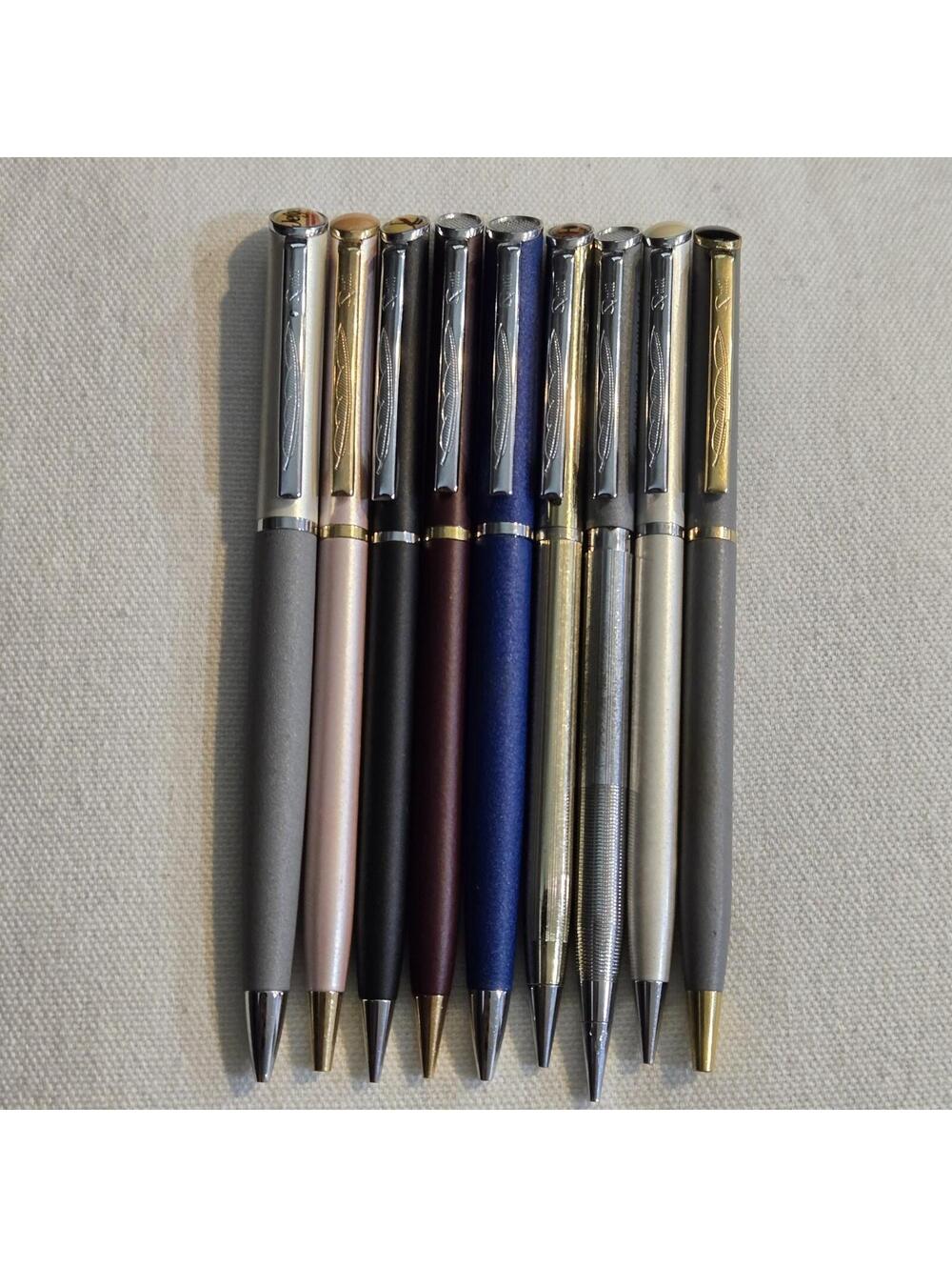 Lot of 9 Quill Ballpoint Pens & Mechanical Pencils Twist Up
